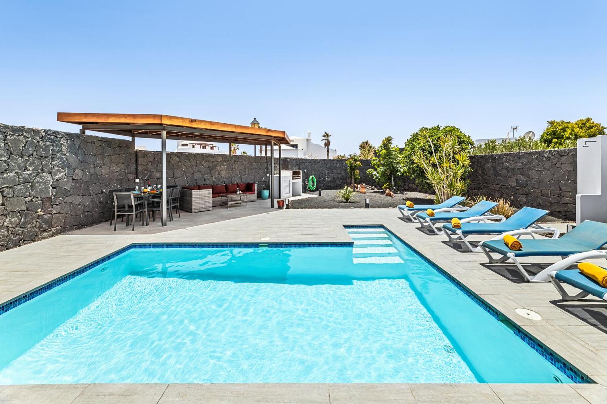 3 Bedroom Villa With Private Pool Close To Papagayo Beach Playa Blanca  Exteriér fotografie