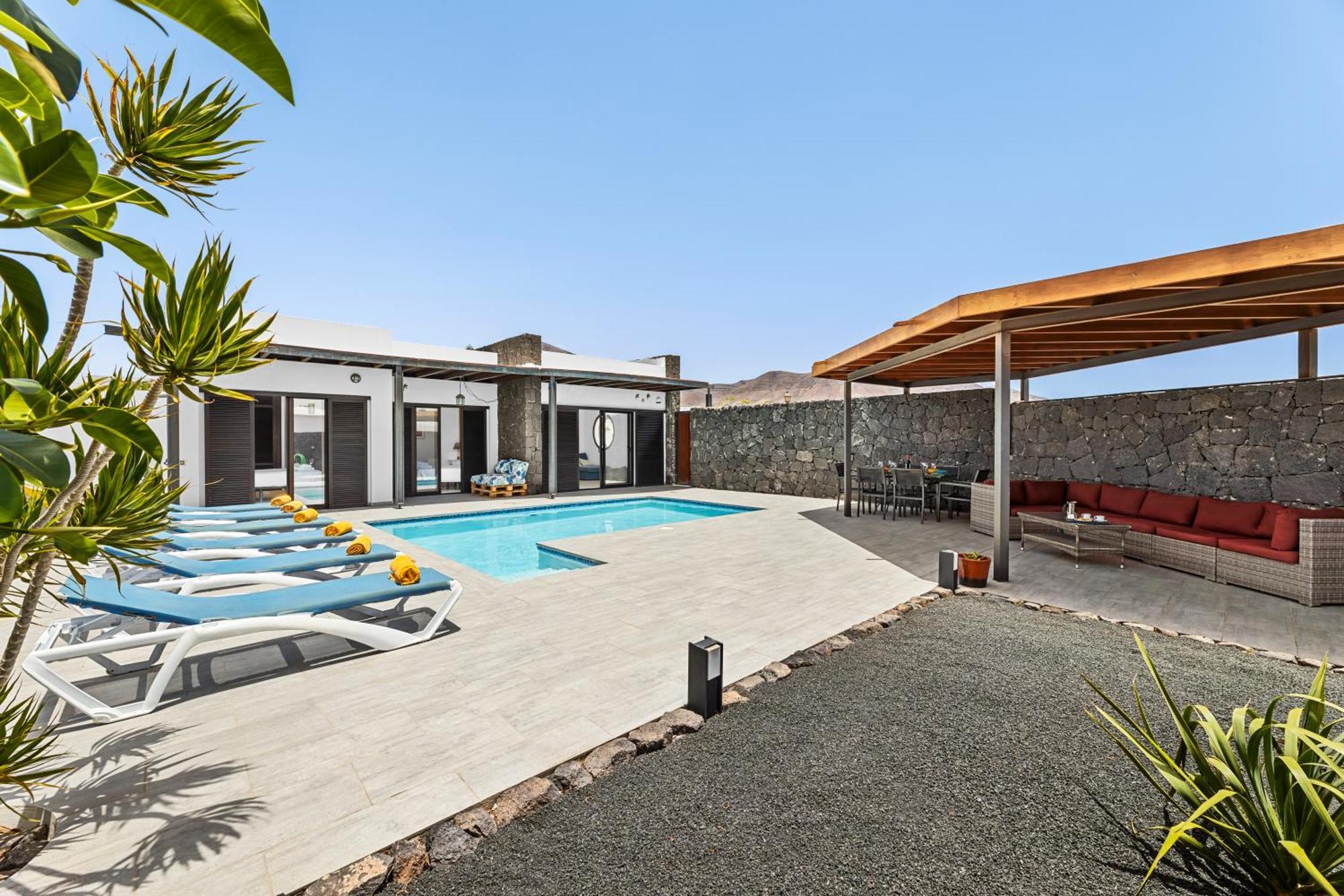 3 Bedroom Villa With Private Pool Close To Papagayo Beach Playa Blanca  Exteriér fotografie